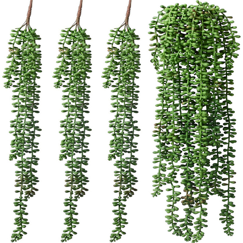 String Of Pearls Plant - 인조 플라스틱 식물 덩굴 나무 이끼