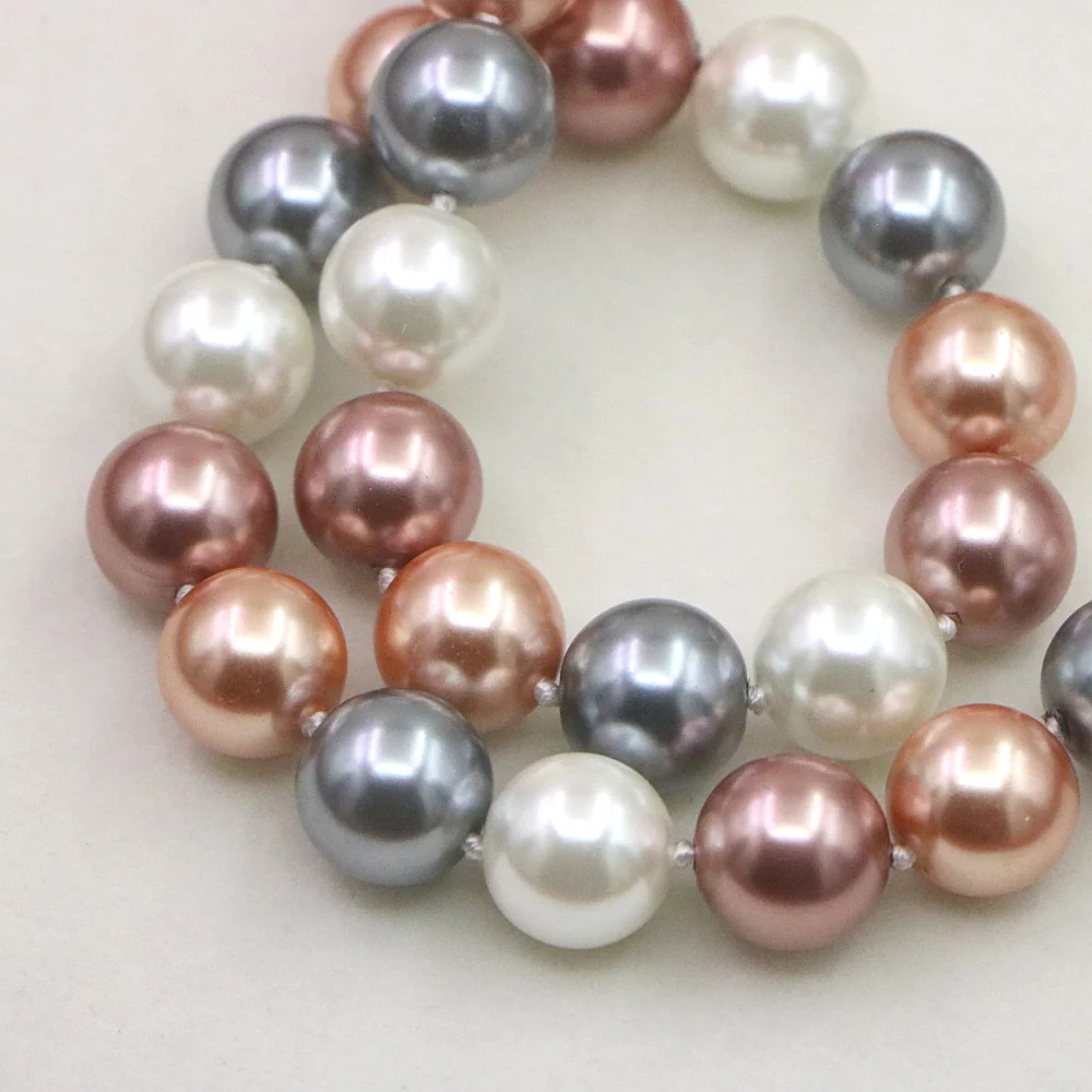 여성을위한 진주 목걸이 12mm 여러 가지 빛깔의 라운 - String Of Pearls Plant 리뷰 및 가격