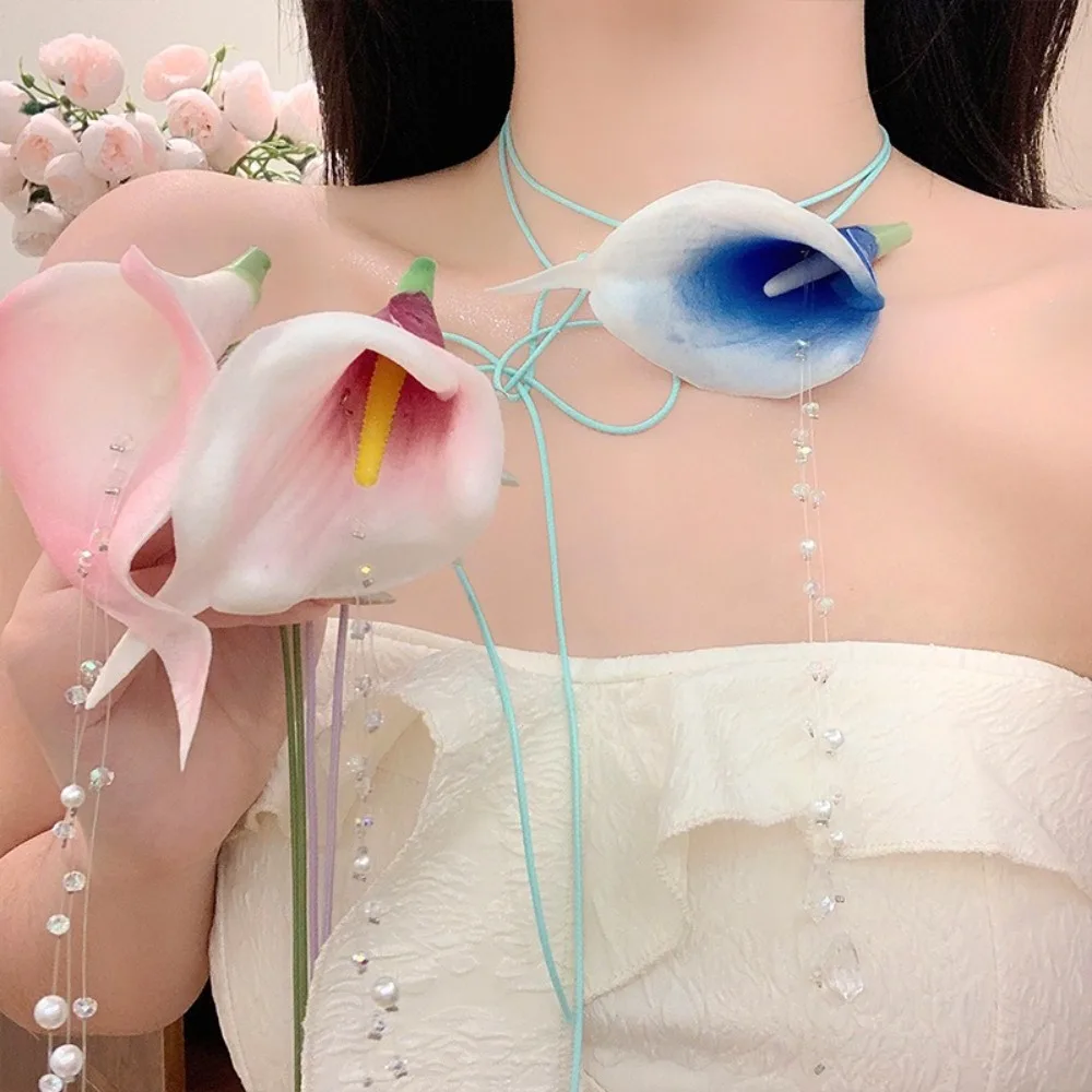 패션 과장된 칼라 릴리 페르시 펜던트 빈티지 우아한 한 - String Of Pearls Plant 리뷰 및 가격