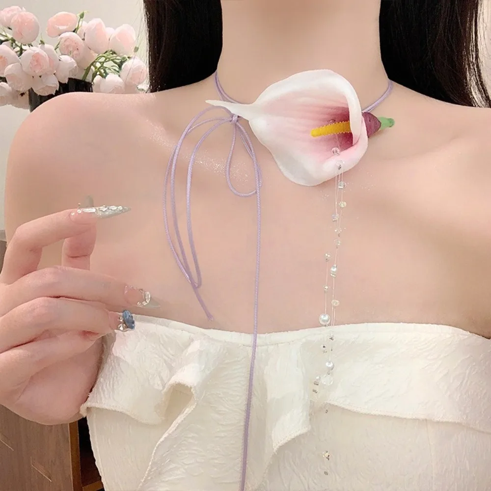 패션 과장된 칼라 릴리 페르시 펜던트 빈티지 우아한 한 - String Of Pearls Plant 리뷰 및 가격